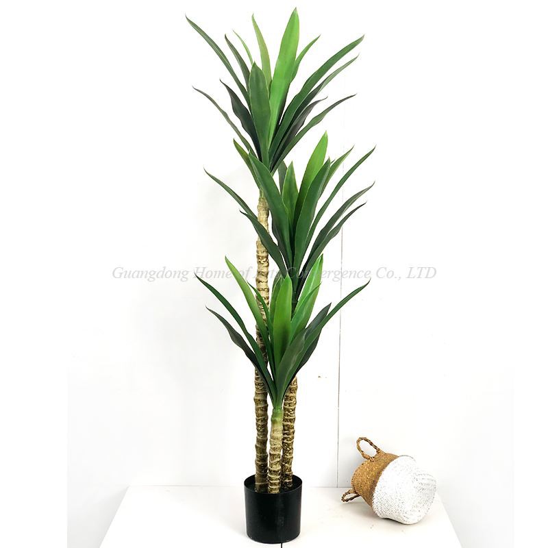 Faux dracaena agave anläggning