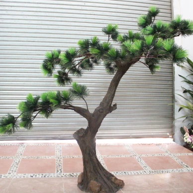 Fake Plastic Leaves Pine Tree Garden Decoration